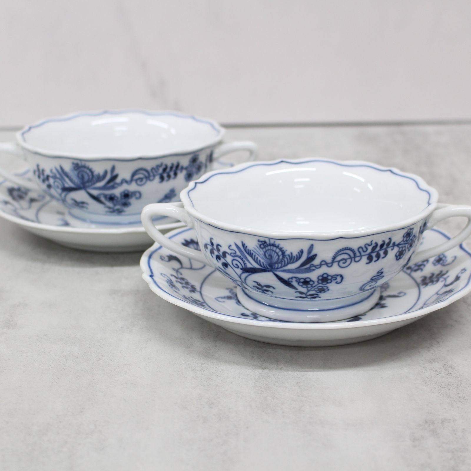 sugikuni！Blue Danube スープカップ &ソーサー６客 sugikuni様専用！Blue Danube スープカップ &ソーサー6客