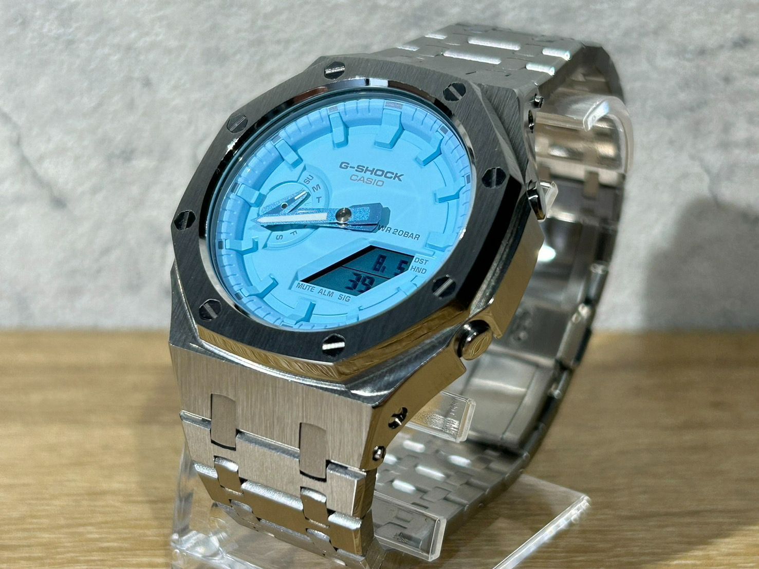 G-SHOCK GA-2100 シルバー/ブルー G02364DM001784_thumb.jpg