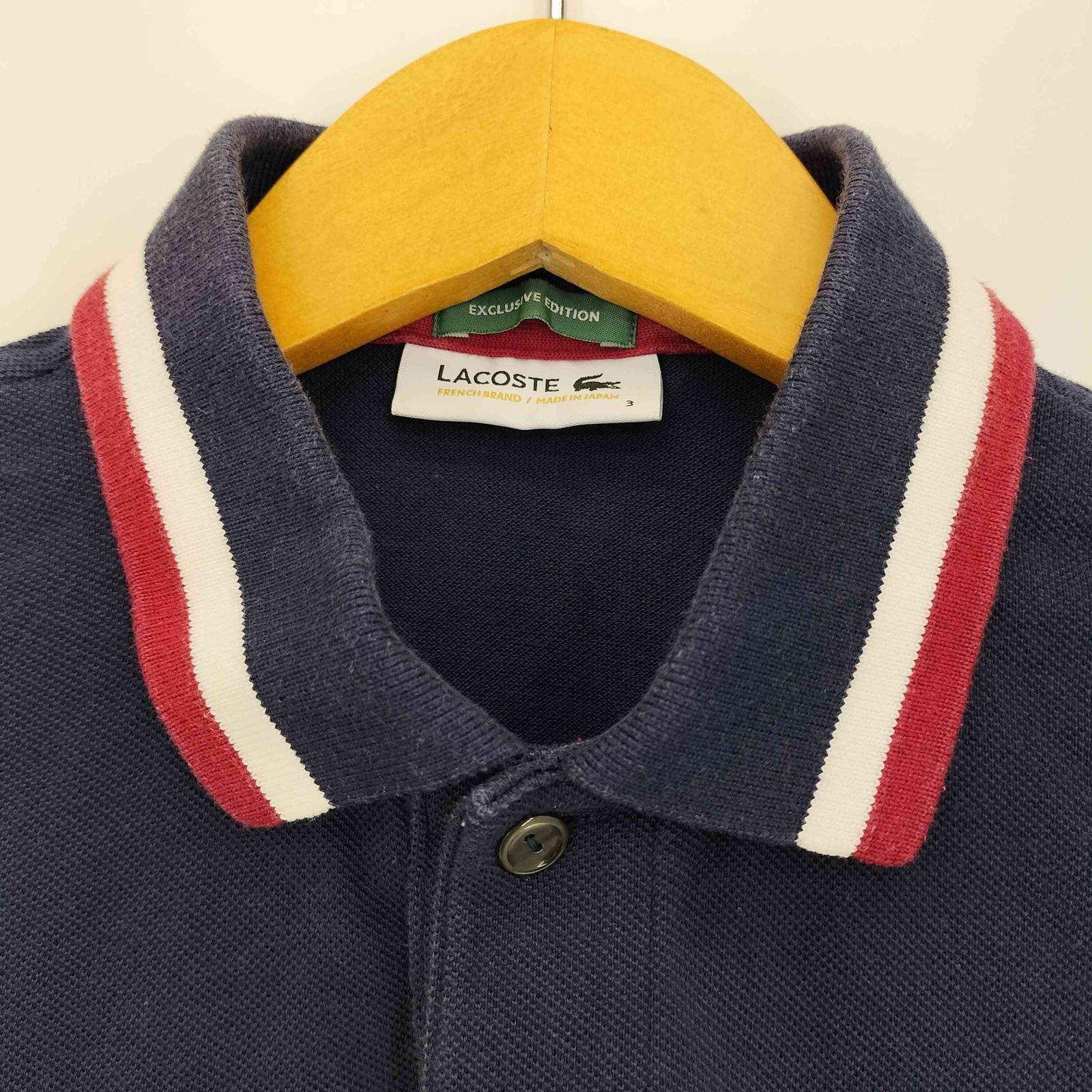 ラコステ LACOSTE 日本製 EXCLUSIVE EDITION鹿の子 ポロシャツ