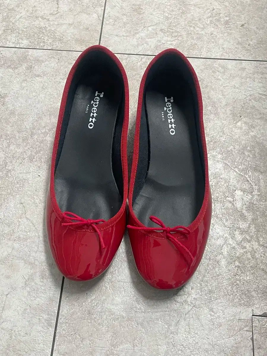 Repetto(レペット) ルー (カメリア) レッド 37 5 （ 235 ー 240 ）