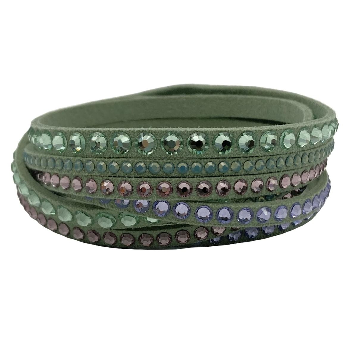 SWAROVSKI スワロフスキー ブレスレット - ライトグリーン×クリア×マルチ