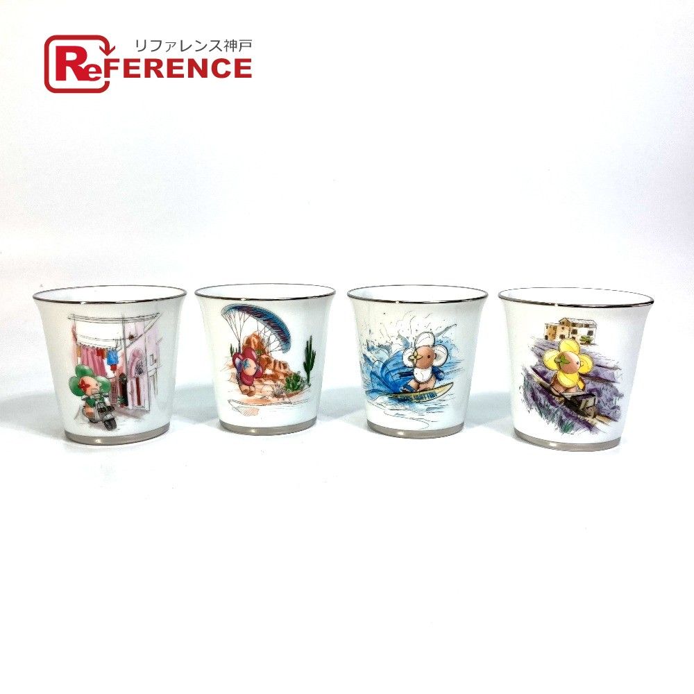 ルイヴィトン GI0650 ヴィヴィエンヌ セット4 ゴブレ マグカップ ルイヴィトン GI0650 ヴィヴィエンヌ セット4 ゴブレ マグカップ