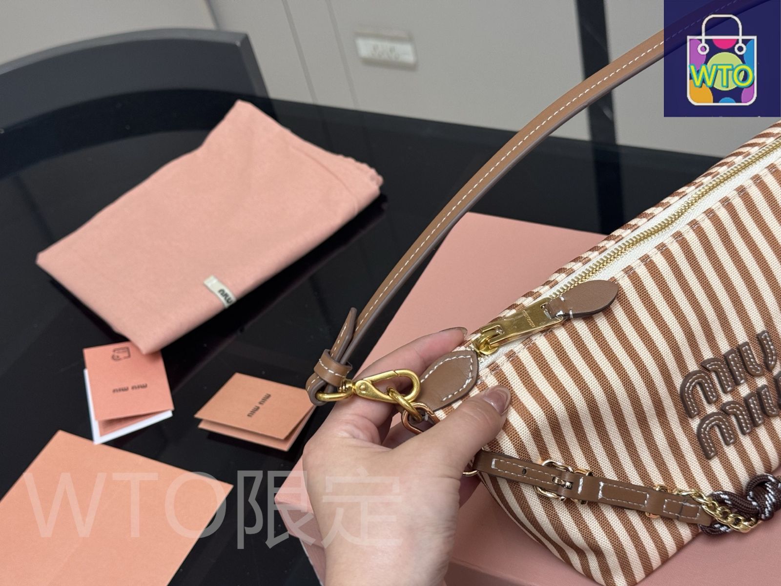 今日WTO】Miu Miu ミュウミュウ キャンバス ランチボックス