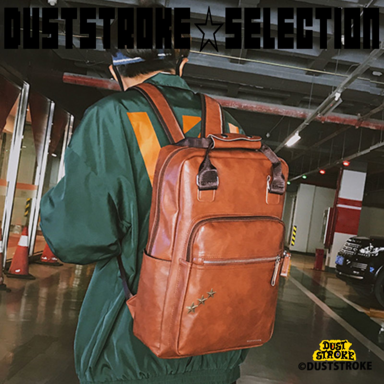 DUSTSTROKE ( ダストストローク ) 2way 星 スタッズ リュック 手提げ 