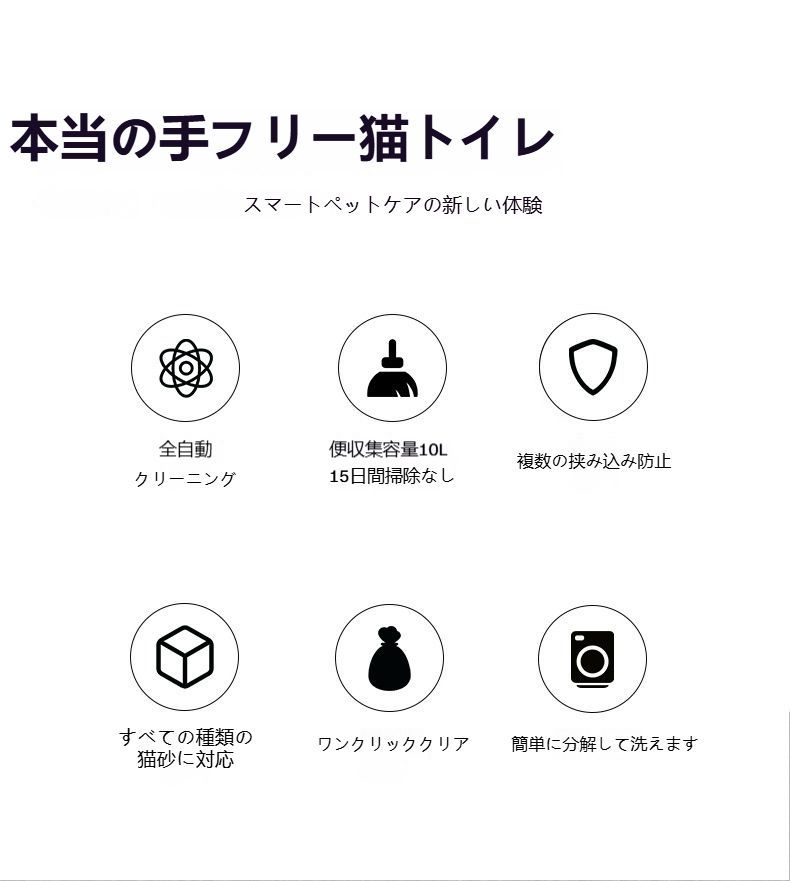 全自動電動猫トイレ 引き出し式 ワイドサイズで大型猫も安心 砂はね防止機能付き 消臭設計 STEELWINDOWSANDDOORS_COM