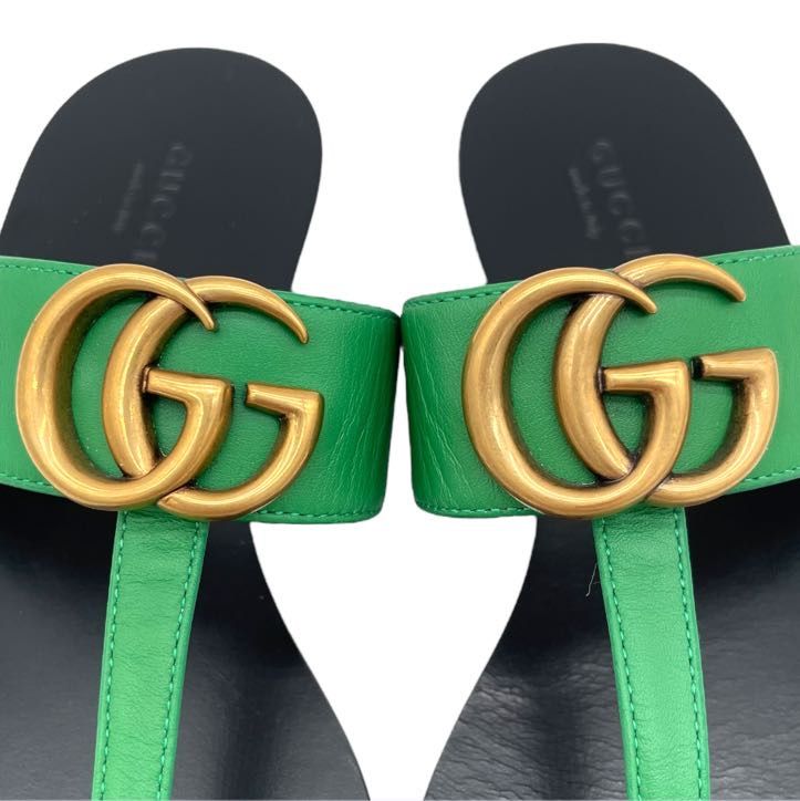 希少 カラー GUCCI グッチ トング サンダル 36 23cm GG GG