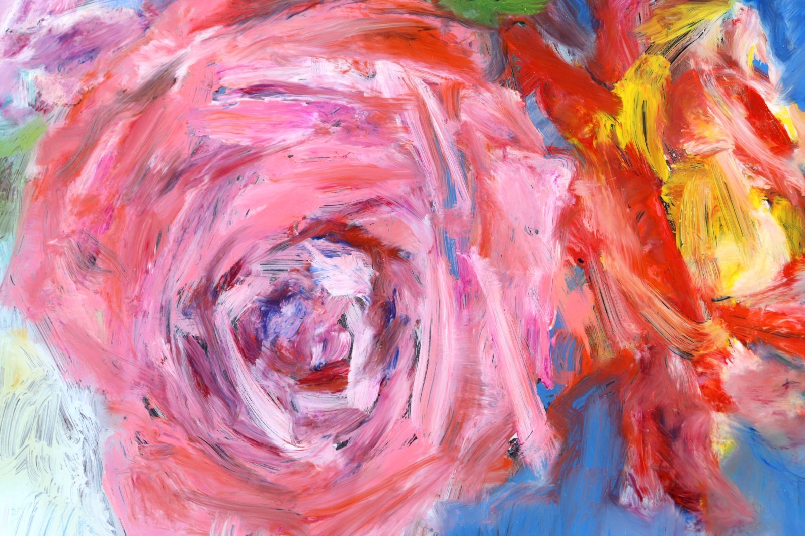 桜川洋子 「薔薇」 静物画 肉筆油彩 ガラス絵3号 楾 G198-V 【公式通販】