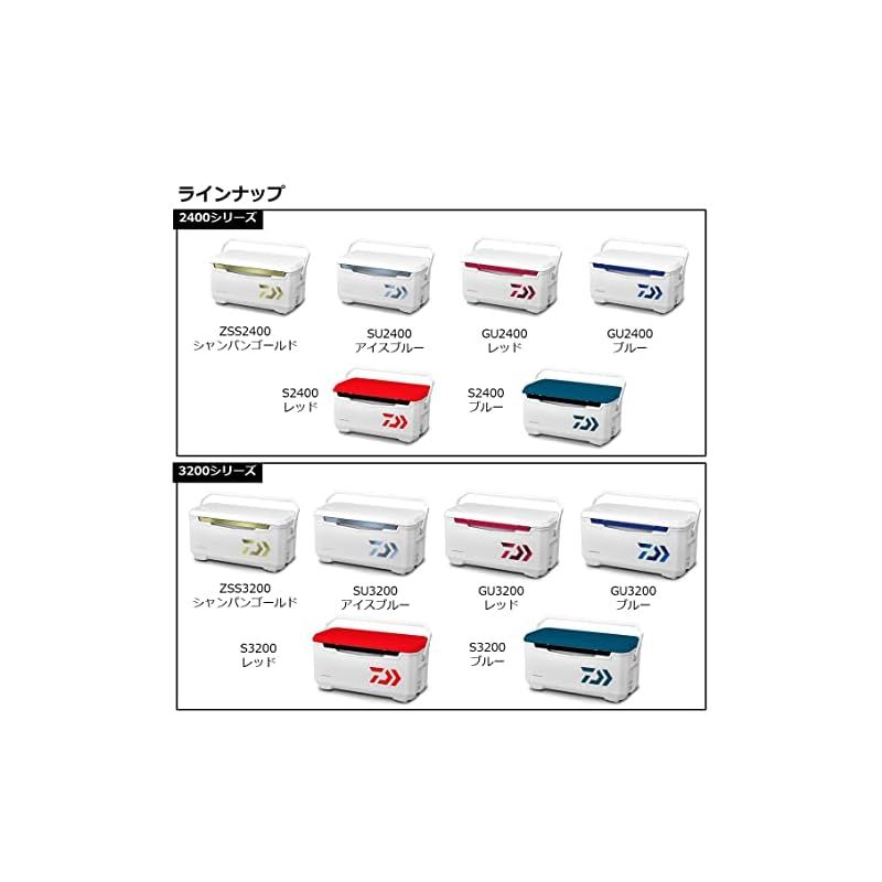 ダイワ(DAIWA) クーラーボックス ライトトランクα GU2400 レッド