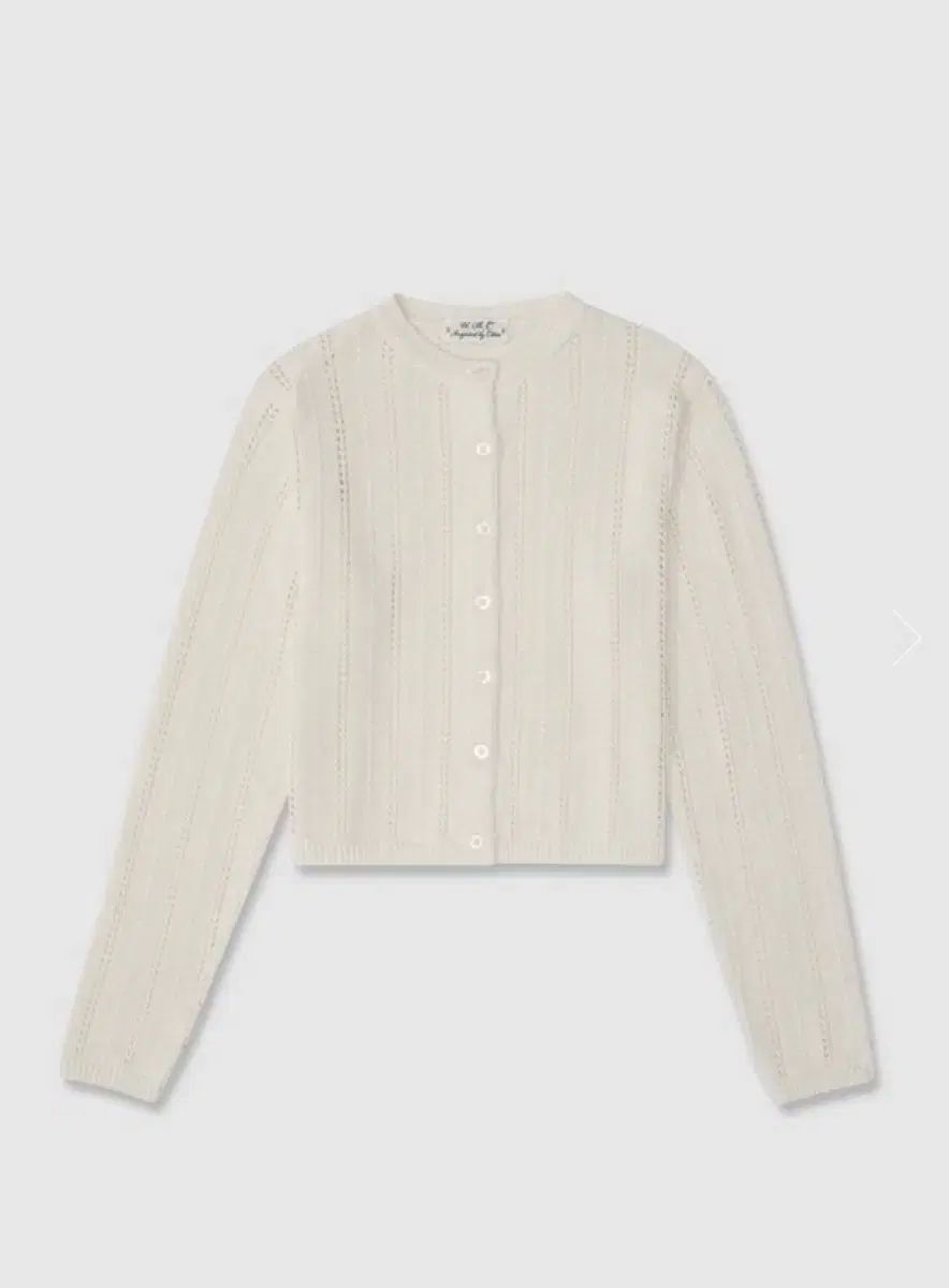 Urbanic 30 透かし編み パンチングカーディガン アイボリー