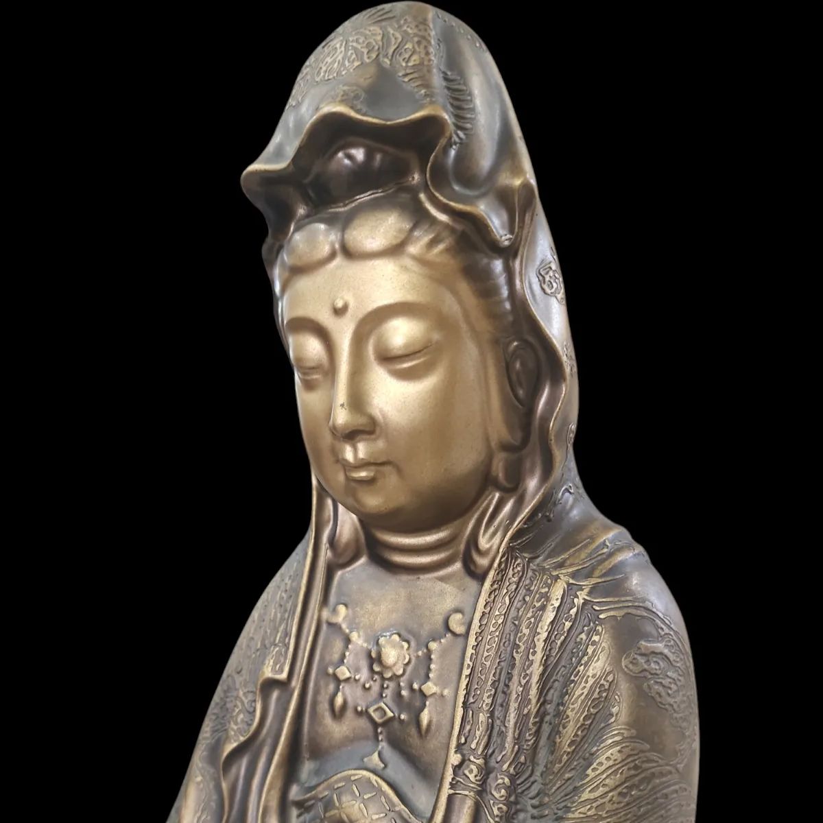 修縁堂】最高級 木彫仏像 双頭愛染明王座像 一刀彫 天然木檜材