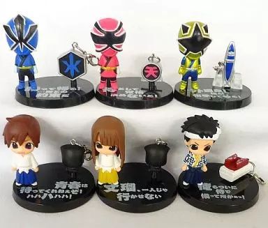 【中古】トレーディングフィギュア プロッププラスプチ 侍戦隊シンケンジャー 特撮ニュータイプVer. 6体セット Newtype THE LIVE 特撮ニュータイプ9月号 応募者全員サービス