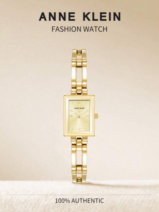 腕時計 レディース クォーツ 女性用ゴールドトーンクォーツブレスレットウォッチ スクエアライトシャンパンサンレイダイヤルウォッチ 女性用 アナログウォッチ 調節 なブレスレットウォッチ レディースエレガントギフ