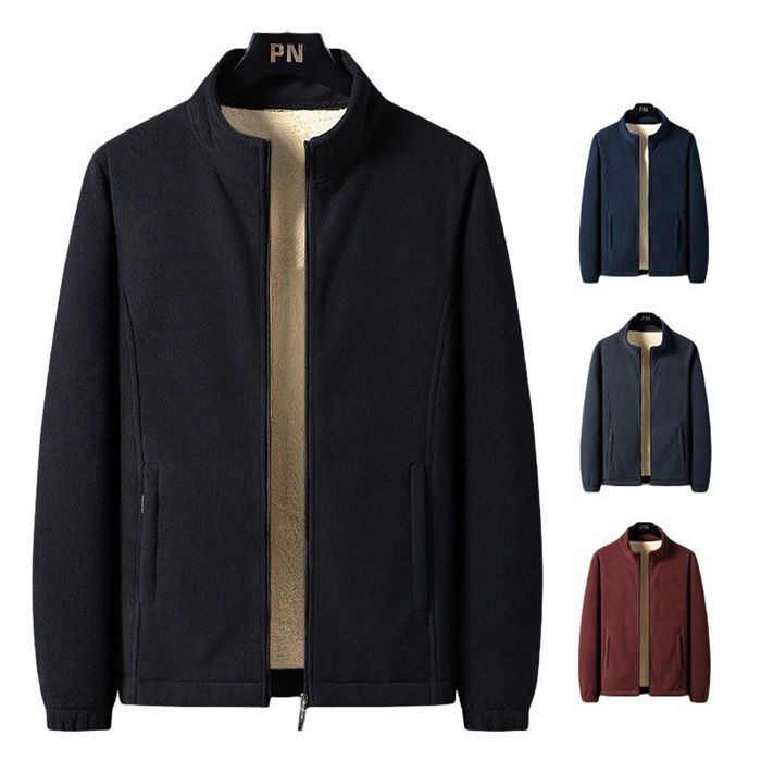 ボアジャケット メンズ ジャケット メンズ ブルゾン 冬服 裏ボア 裏起毛 アウター ジップアップ カジュアル ゴルフ 無地 秋冬 冬服 防寒着 厚手 ボアブルゾン 30代 40代 50代 60代 運動 スポーツ 普段着 ファッション 6F84631