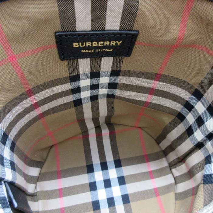 BURBERRY バーバリー レザー製 バケット型 ショルダー バッグ バーバリー ショルダーバッグ BURBERRY LONDON レザー スモール