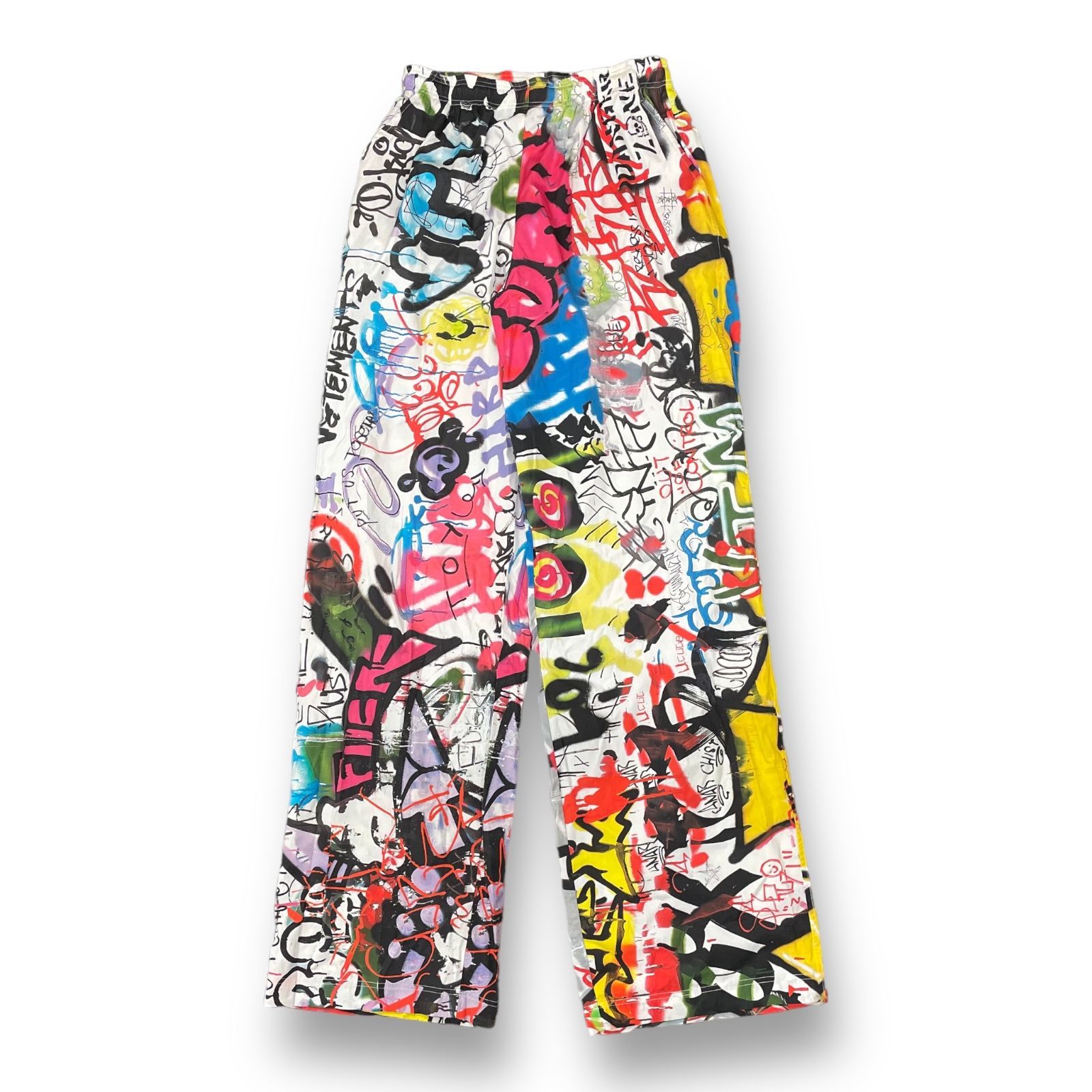 VETEMENTS ヴェトモン 22SS Graffiti pyjama pants UE52PA410W グラフィック ロングパンツ マルチ350センチ股上
