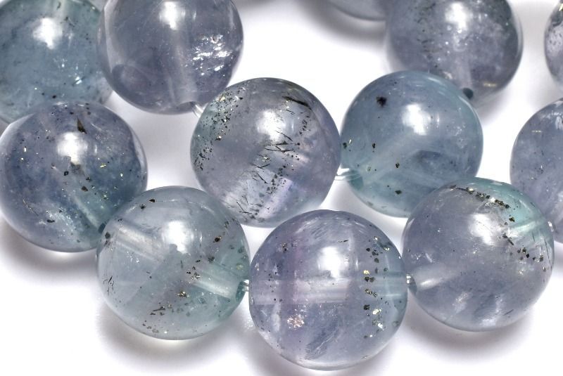 １点物 ナミビア産 パイライトインフローライト 11mm ブレスレット パワーストーン 天然石 _MA9817