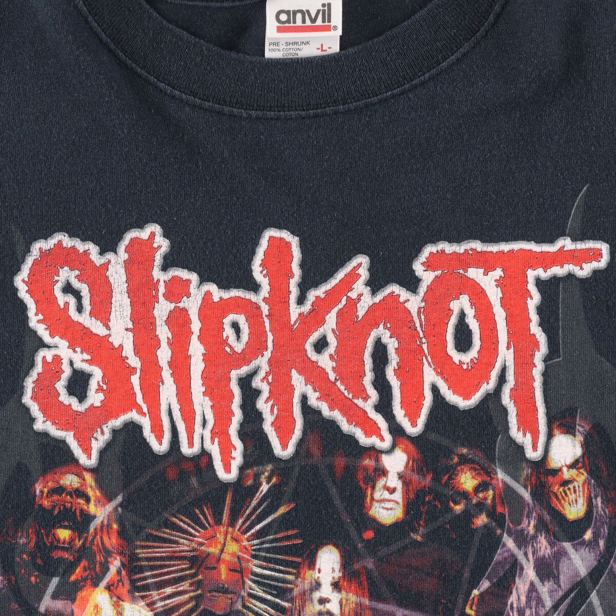 古着 00年代 anvil SLIPKNOT スリップノット 両面プリント バンドT 