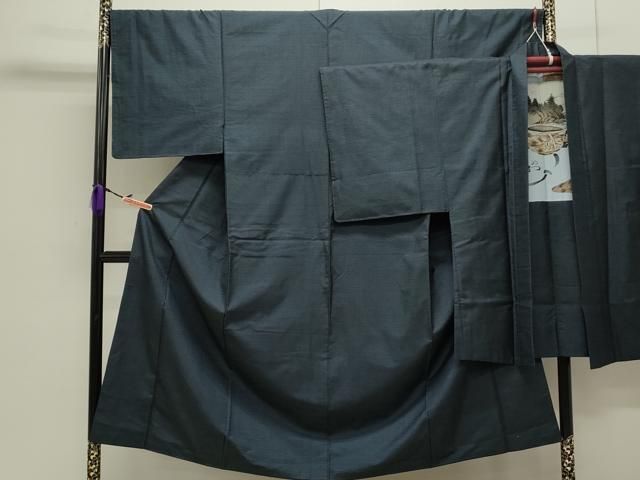 平和屋着物●男性 本場大島紬 アンサンブル 100亀甲 総詰め 正絹 CAAS0286th