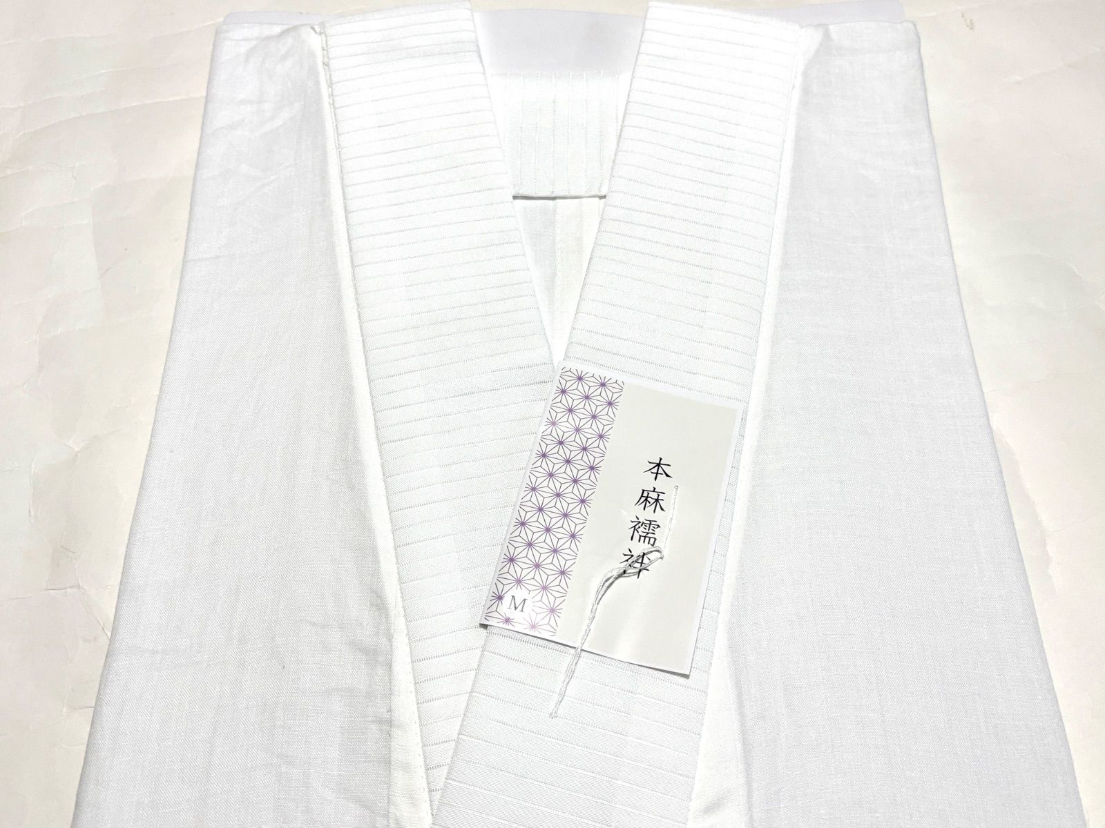 仕立て上り 本麻襦袢 夏物 長襦袢 絽半衿付き 吸汗性 通気性 洗える M L L Lの3サイズ