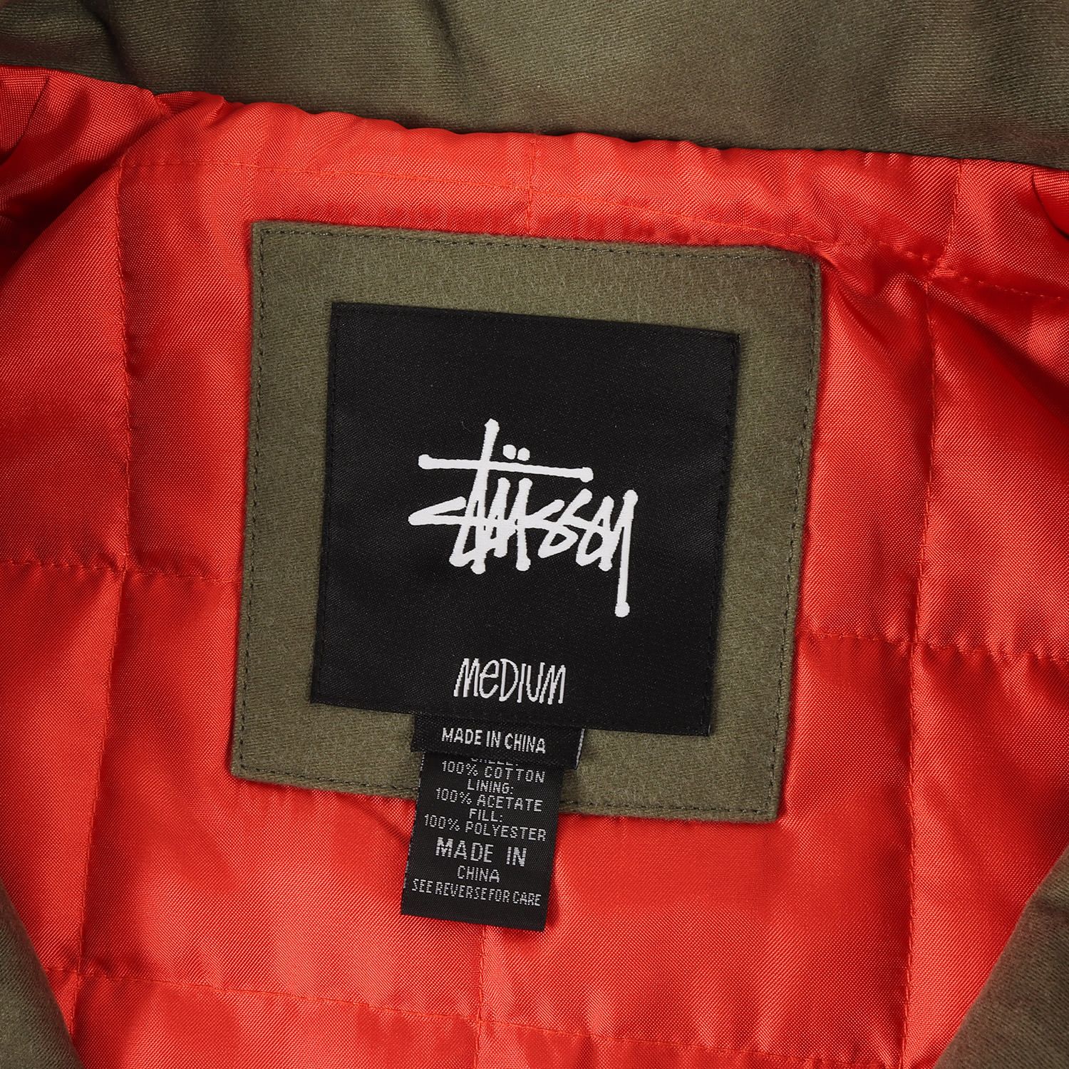 STUSSY ステューシー コート サイズ:M 00s モールスキン 裏地 