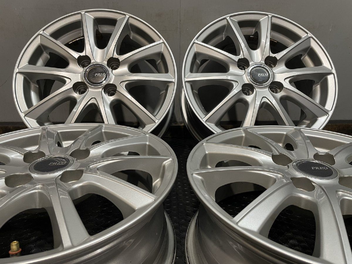 BS BRIDGESTONE PREO L5 プレオ 14インチ 4本 5.5J4HPCD100 45 空気圧センサー付 フィット フィットアリア GB3フリード等 MHE214