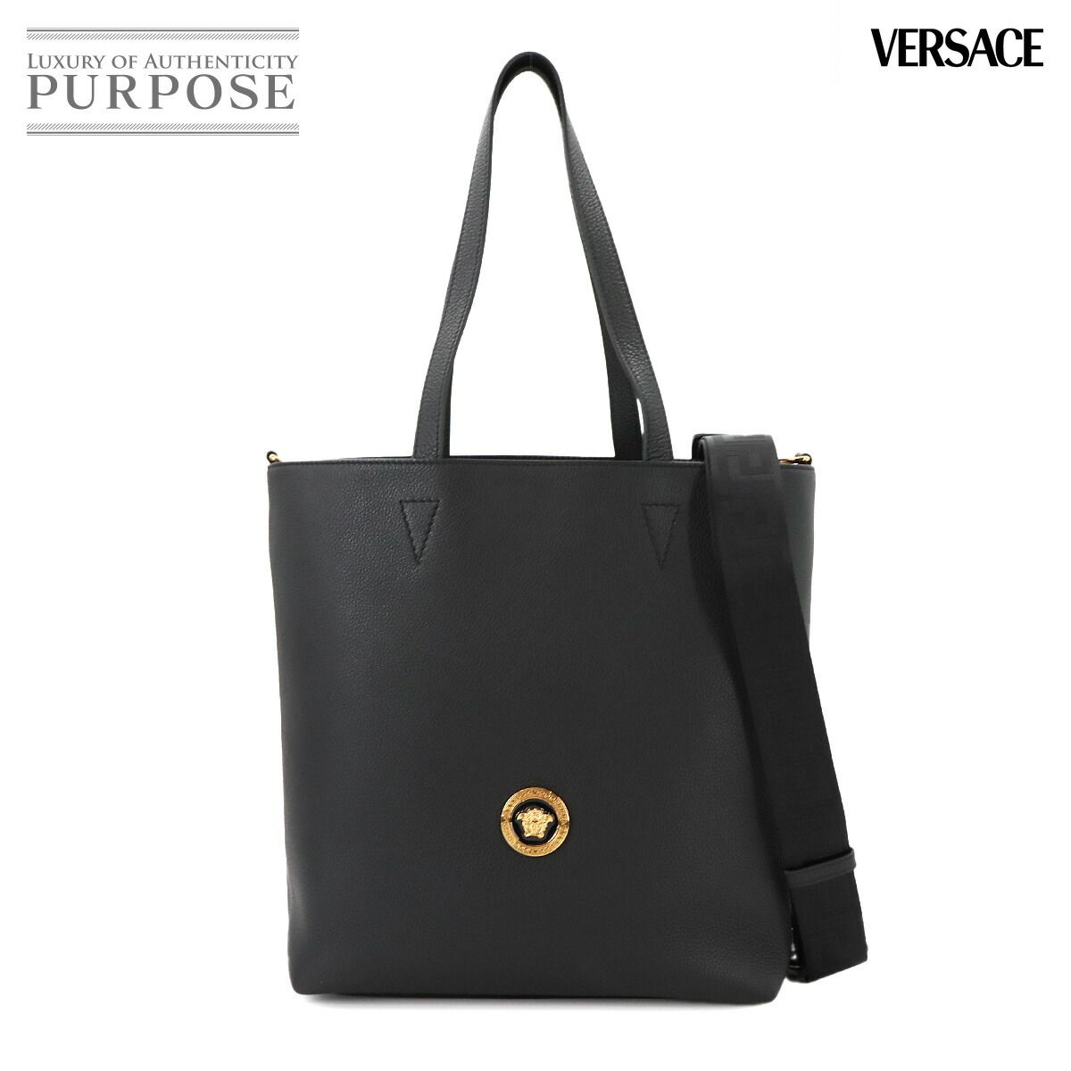未使用 展示品 ヴェルサーチェ VERSACE メデューサ 2way トート 