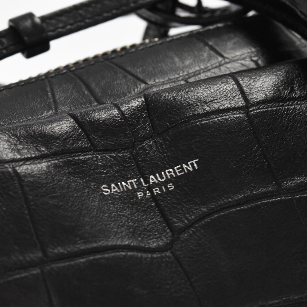 SAINT LAURENT PARIS (サンローランパリ) Museum Crocodile Embossed