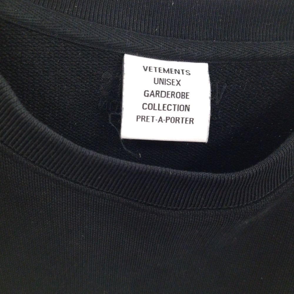 VETEMENTS (ヴェトモン) LOGO TAPE SWEATSHIRT スウェットシャツ 長袖 