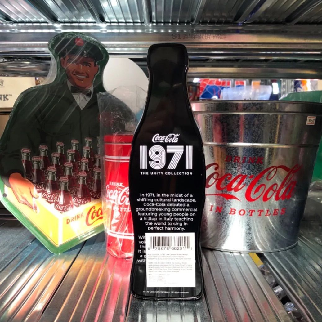 コーラ 71年ビンテージ風ティンボトルバンク coca-cola - GS STATION