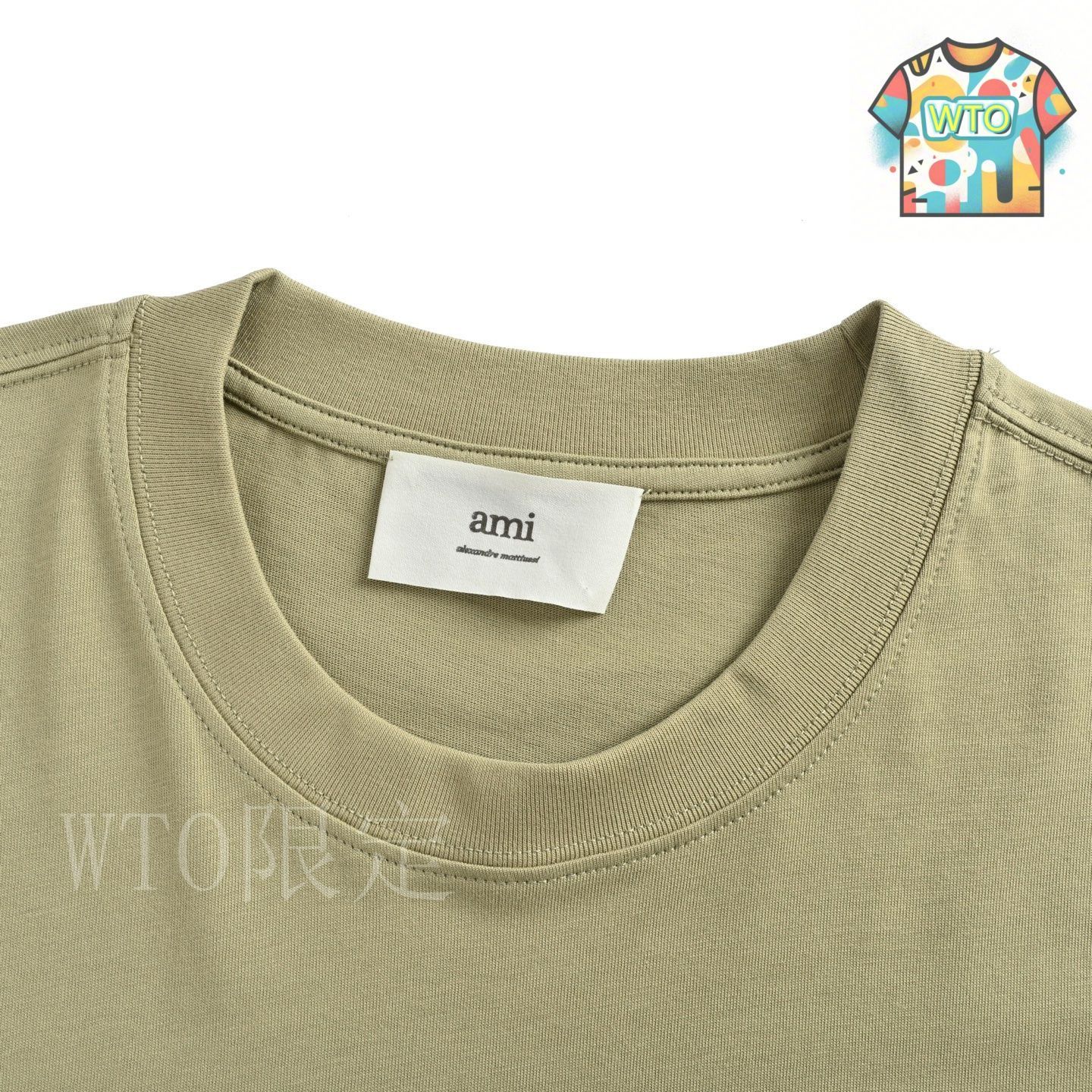 今日特価】Ami Paris 25SS ホワイトハート刺繍 T シャツ-1