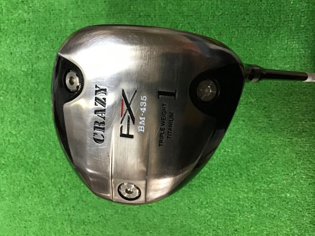 CRAZY クレイジー FX-BM-435ドライバー 軽量シャフト!! 中古】 CRAZY FX BM-435 1W ドライバー DR 純正特注シャフト