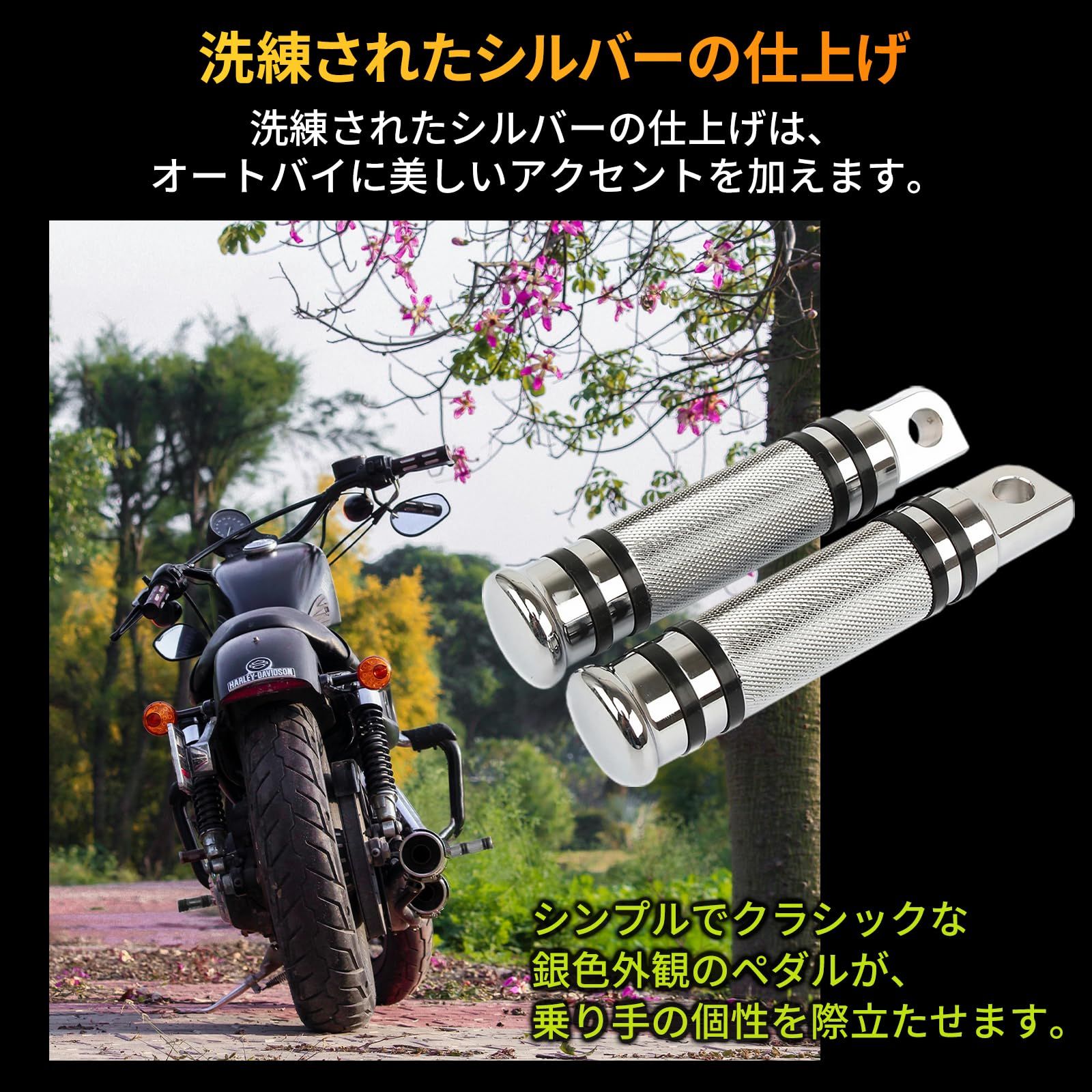 特価セール】単車 オートバイ バイク ステップバー 後付け タンデム 