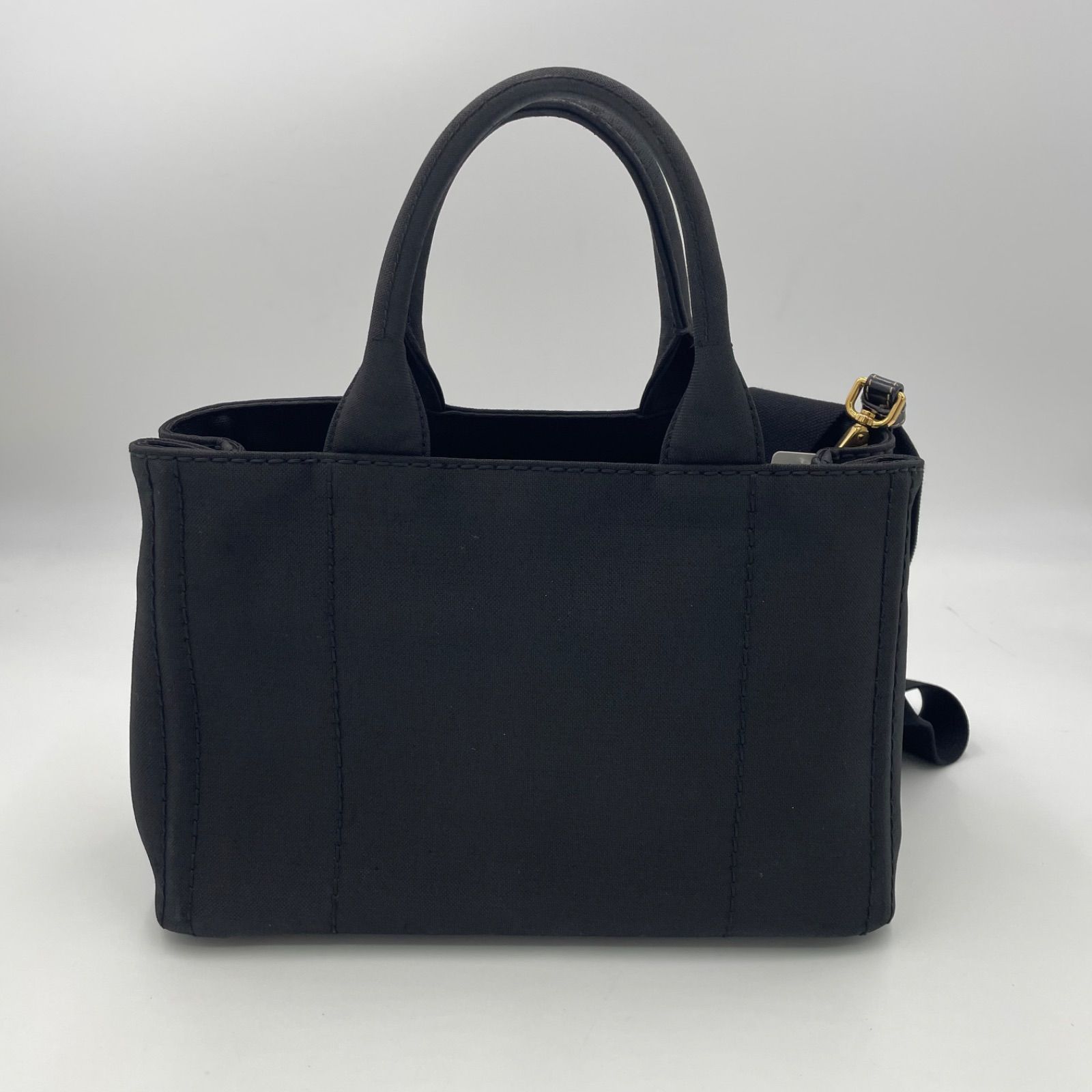 PRADA プラダ　カナパ　ブラック　S PRADA プラダ ハンドバッグ 3WAY/ショルダーバッグ/CANAPA RICAMO