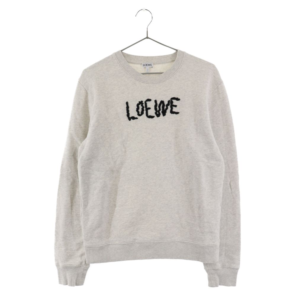 LOEWE ロゴ刺繍 グレー トレーナー