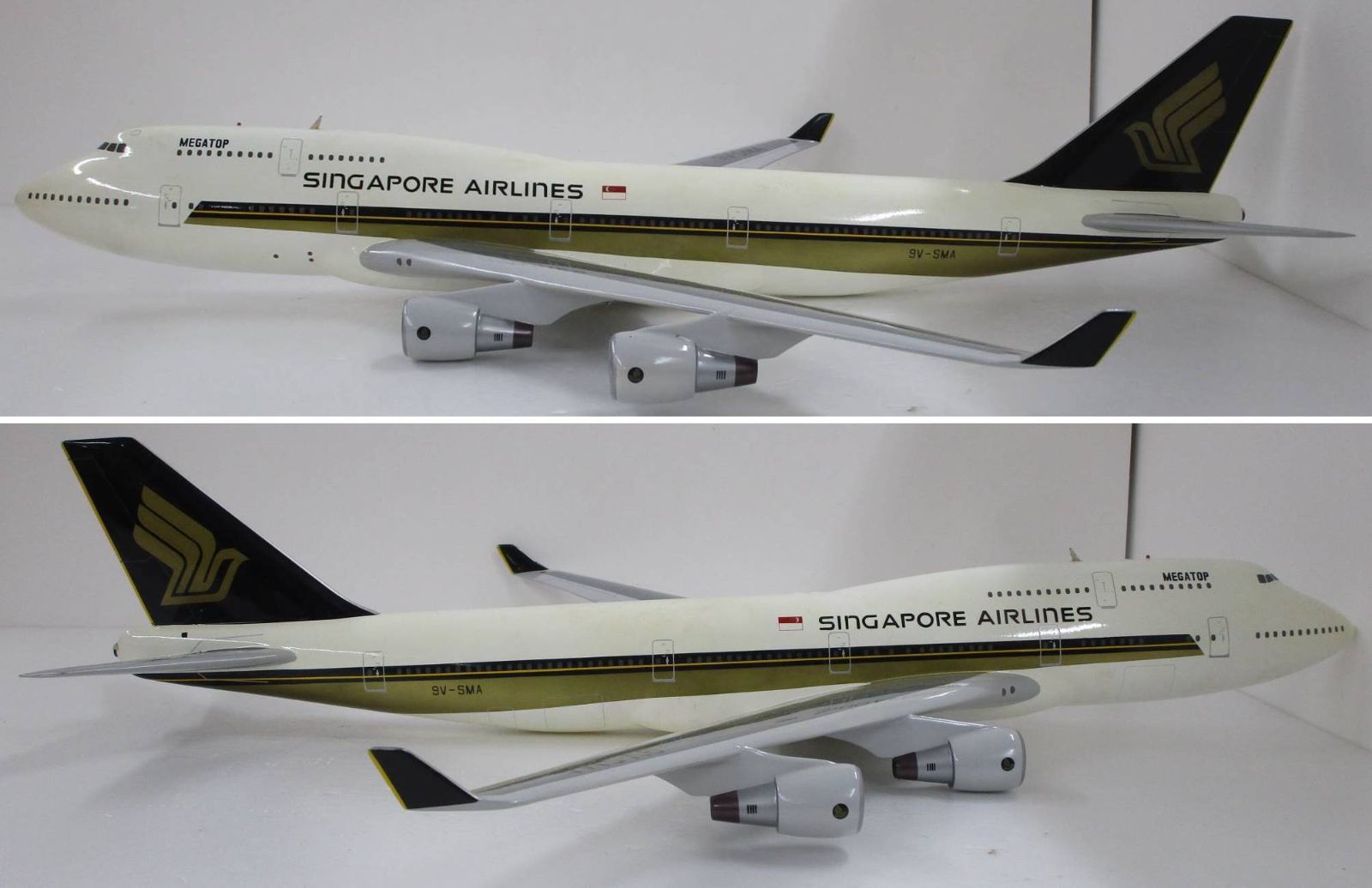 メーカー不明 1/100 B747-400 シンガポール航空 【C】mtt031911m