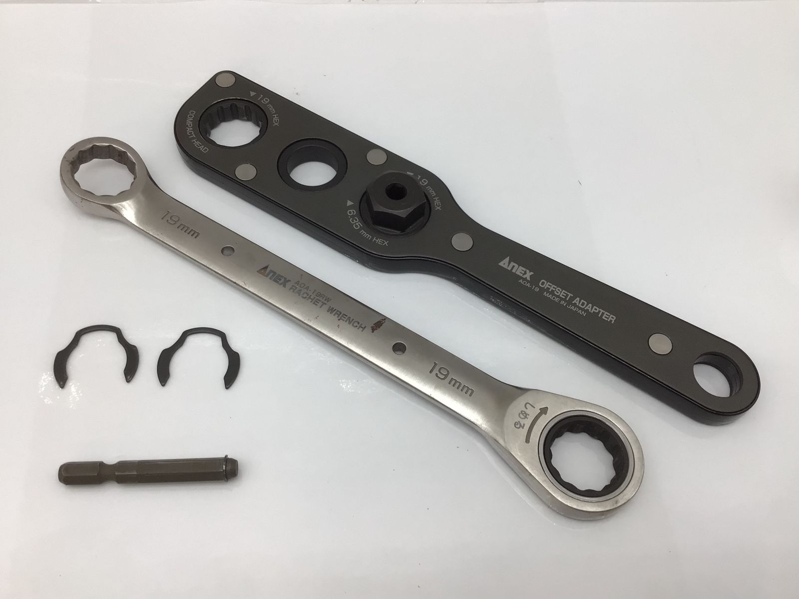 Anex|兼古製作所 オフセットアダプターラチェットレンチソケットセット