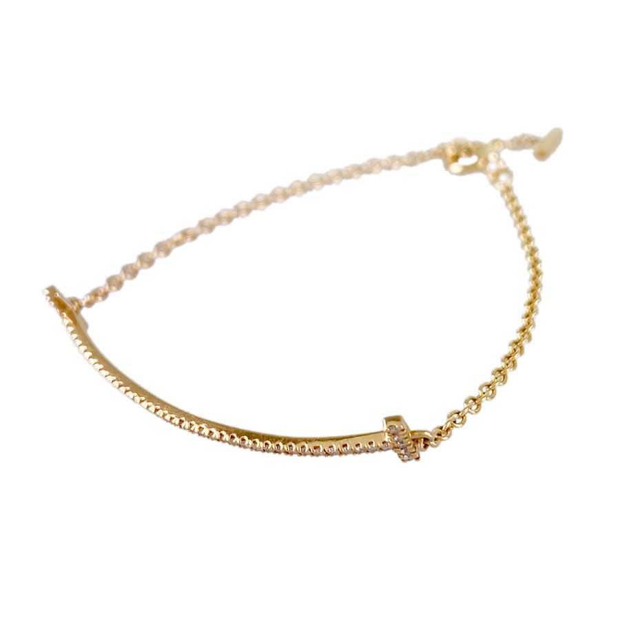 ティファニー TIFFANY&Co. Tスマイル ブレスレット K18PG