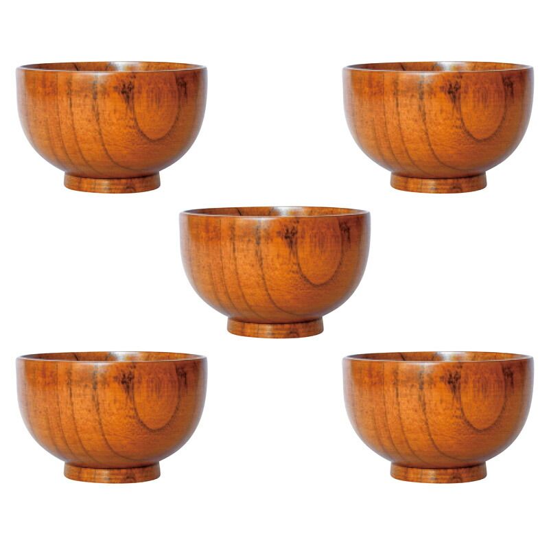 山中塗 食洗機対応 都型汁椀5個セット JA23-18-1 2sp