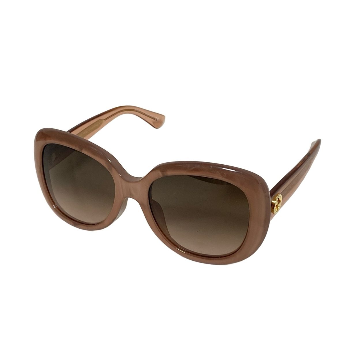 GUCCI(グッチ) サングラス - GG3830/F/S ダークブラウン×ピンク