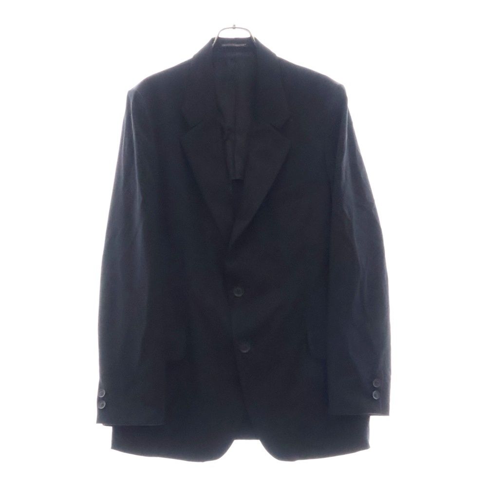 Yohji Yamamoto POUR HOMME ヨウジヤマモト プールオム WOOL GABARDINE INNER BELT JACKET ウールギャバジン ベルトジャケット 2B テーラードジャケット ブラック HP-J19-100