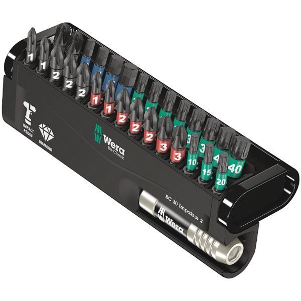 WERA ヴェラ 30本組 インパクト用 ドライバービットセット 057697 工具 ツール DIY 作業工具 道具