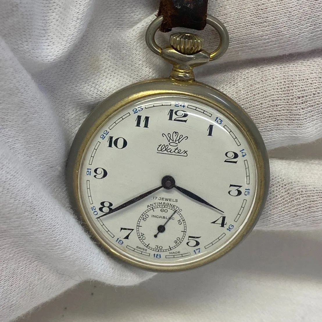稼働品 watex ワテックス社製 懐中時計 手巻き式 ワーテックス