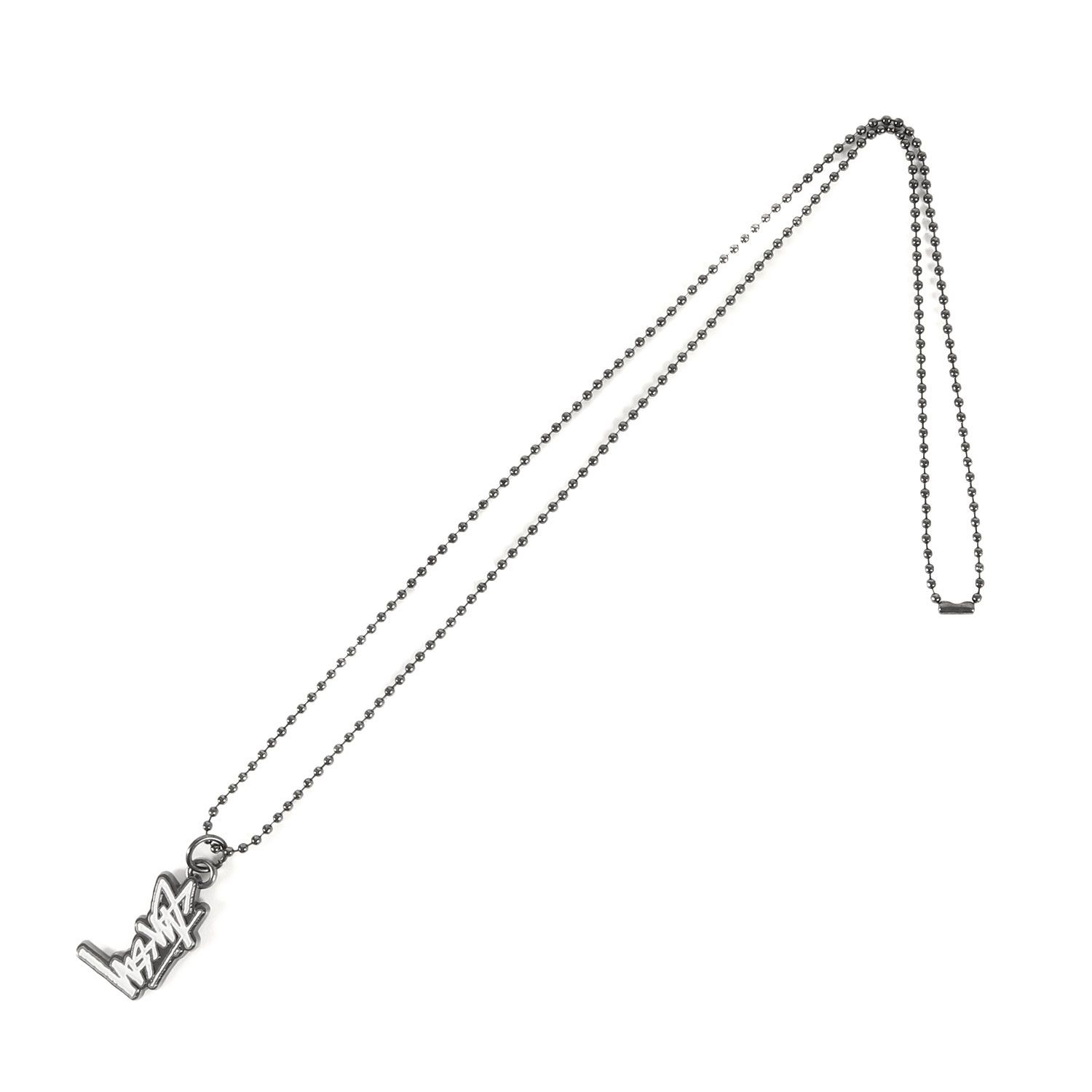 新品 STUSSY ステューシー ストックロゴ ネックレス ホワイト