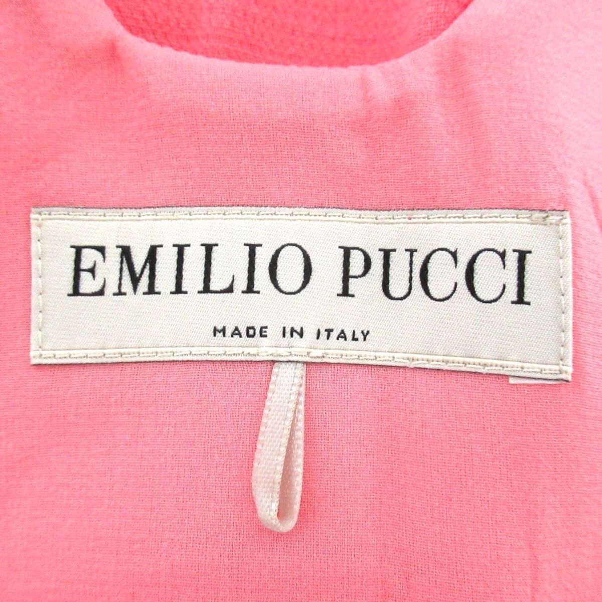 美品 EMILIO PUCCI エミリオプッチ ひざ丈 スクエアネック