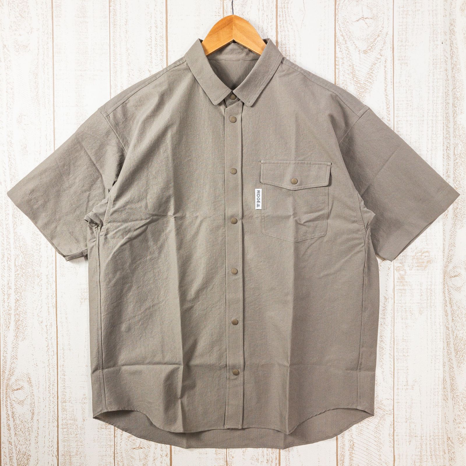 【Men's S ブラウン系】 Ridge Mountain Gear ( リッジマウンテンギア ) ベーシック ショートスリーブ シャツ Basic Short Sleeve Shirt ショートスリーブシャツ 半袖 Asian Men's