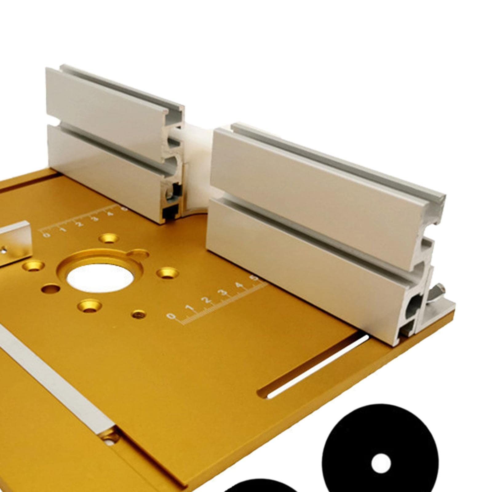 アルミニウム合金ルーターリフトテーブル 木工ルーターテーブルインサートプレート