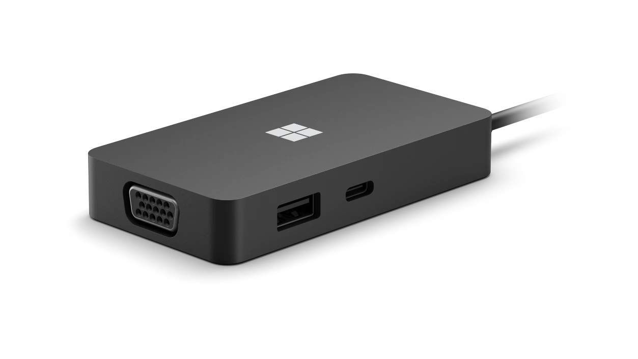 マイクロソフト USB-C トラベル ハブ SWV-00006 ドッキングステーション 軽量 マルチUSB HDMI 有線LAN アクセサリ充電 ブラック Windows Mac Android Chrome Surface 対応