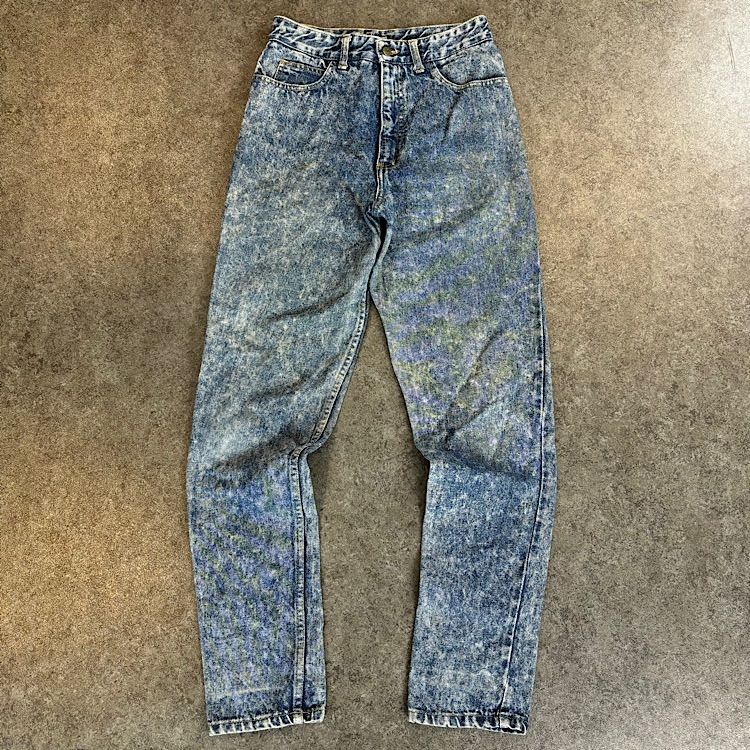 USA製 90s Vintage old guess Chemical Denim Tapered Pants 