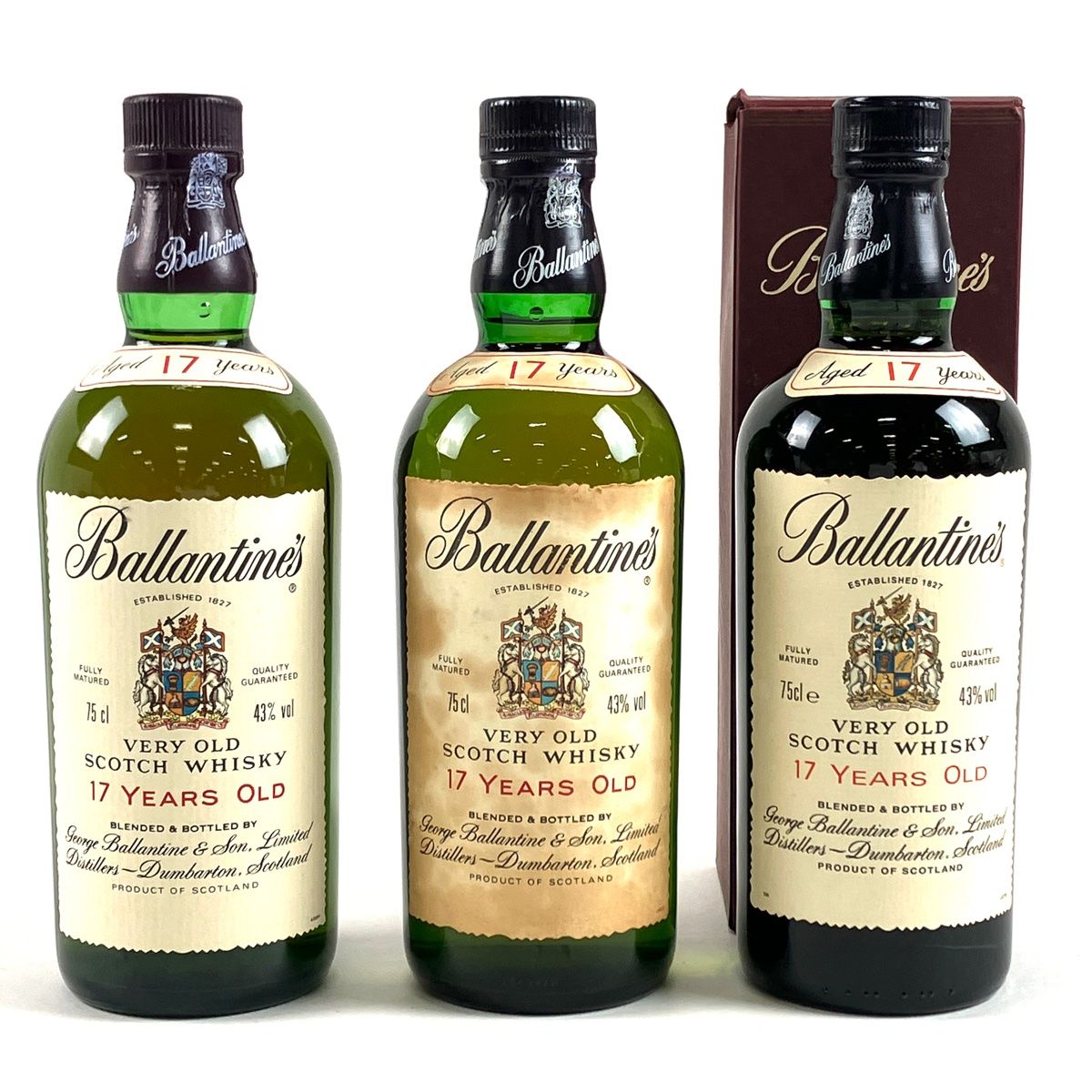 古酒3本セットHennessy Ballantine's 17年 SR 古酒3本セットHennessy Ballantine's 17年Royal SR 3本 バランタイン