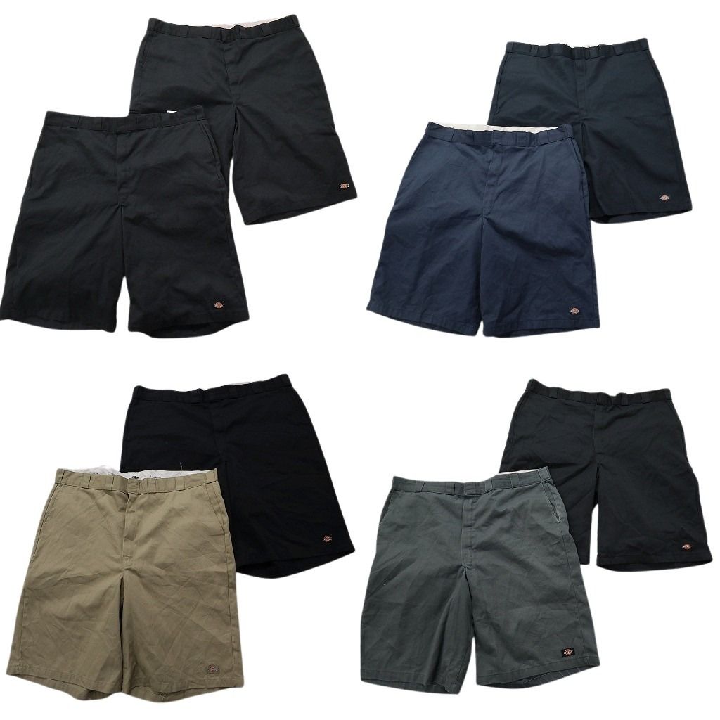古着卸 ディッキーズ Dickies ルーズフィット ワークショートパンツ セルフオンポケット8枚セット メンズ 46 古着 NA4762